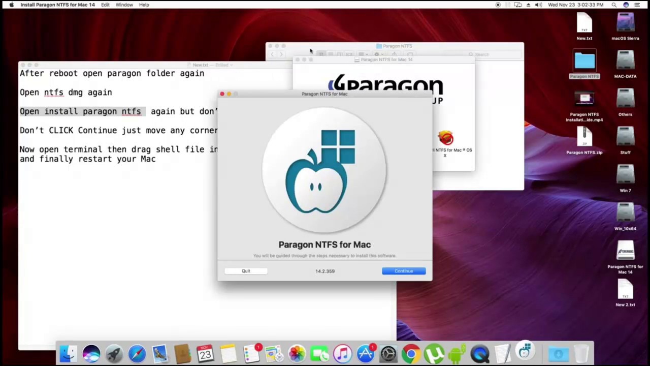 paragon ntfs for mac 15.0.293 macosx